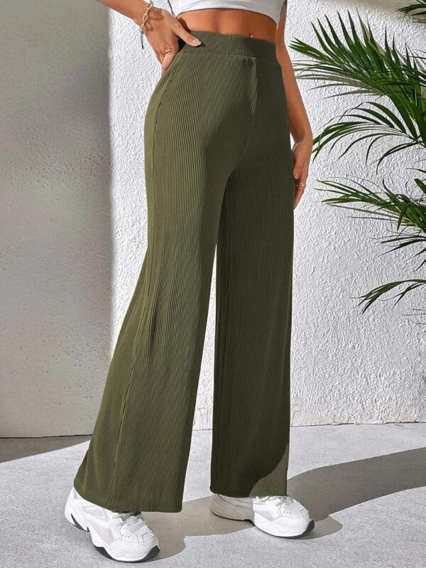 GRECIILOOKS Women’s Parachute Cargo Pants – High Waist Flared Korean Trousers| Trendy Casual Wear for Daily & Travel Use (Available in Plus Size and Combo Pack of 2) - Image 3