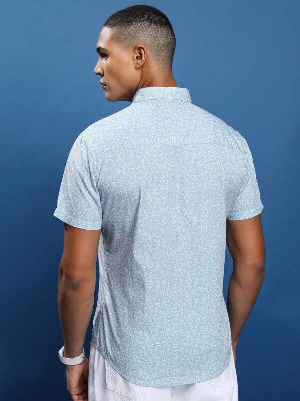 Highlander Men's Slim Fit Shirts | Printed | Half Sleeves | Spread Collar | Casual Shirts | Stylish Shirt - Image 3