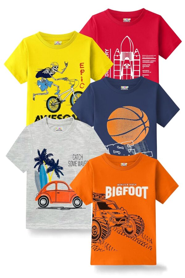 Kuchipoo Boys Half Sleeves Cotton T-Shirt