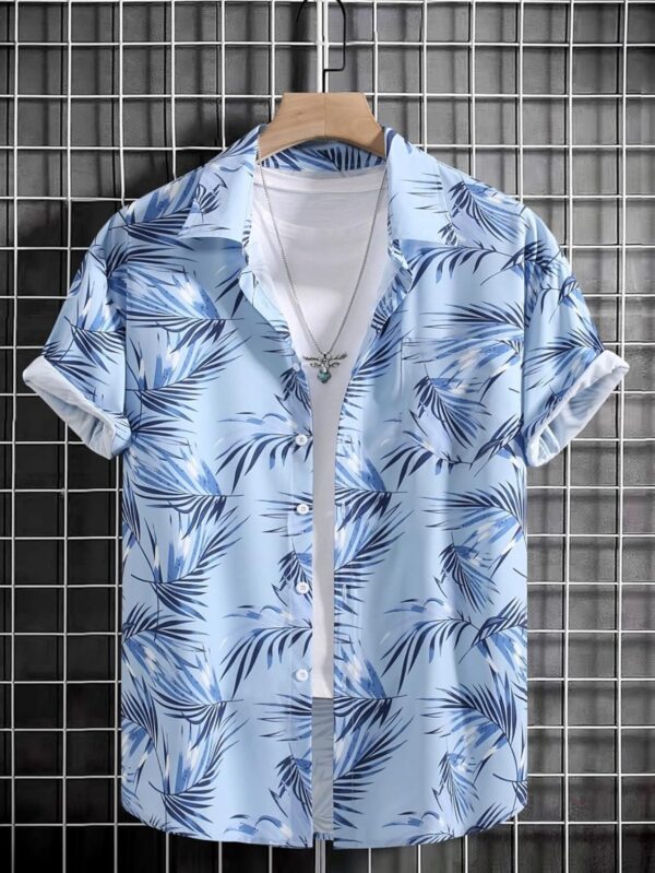LERIYA FASHION Men's Rayon Shirt - Summer Button Down Shirts | Half Sleeve Printed |Formal |Casual Stylish (Available in Plus Size and Combo Pack of 2) - Image 7