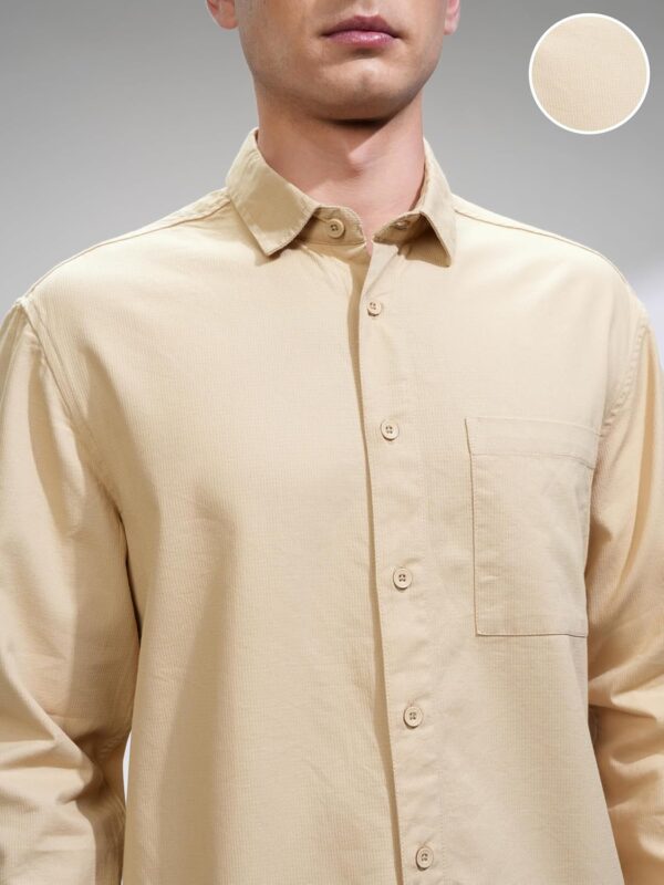 Highlander Men's Relaxed Fit Shirts | Self Design | Long Sleeves | Cutaway Collar | Casual Shirts | Stylish Shirt - Image 6
