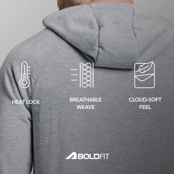Boldfit Hoodies for Man Casual Wear Sweatshirt for Man High Neck Hoodies for Men Regular Fit Sweatshirts for Men Daily Use Hoodie for Boys Stylish Winter Wear - Image 5