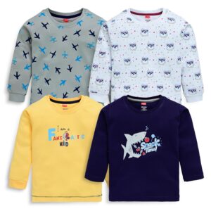 LuvLap Cartoon Regular Fit F/S Boys T-Shirt-PO4