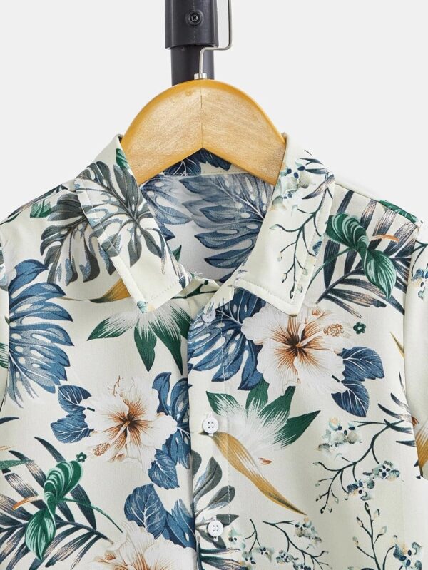 TAGAS Boy's Floral Regular Fit Shirt - Image 5