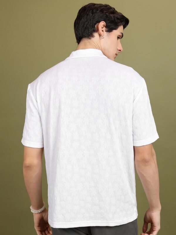 Highlander Men's Solid Oversized Fit Shirt - Image 3