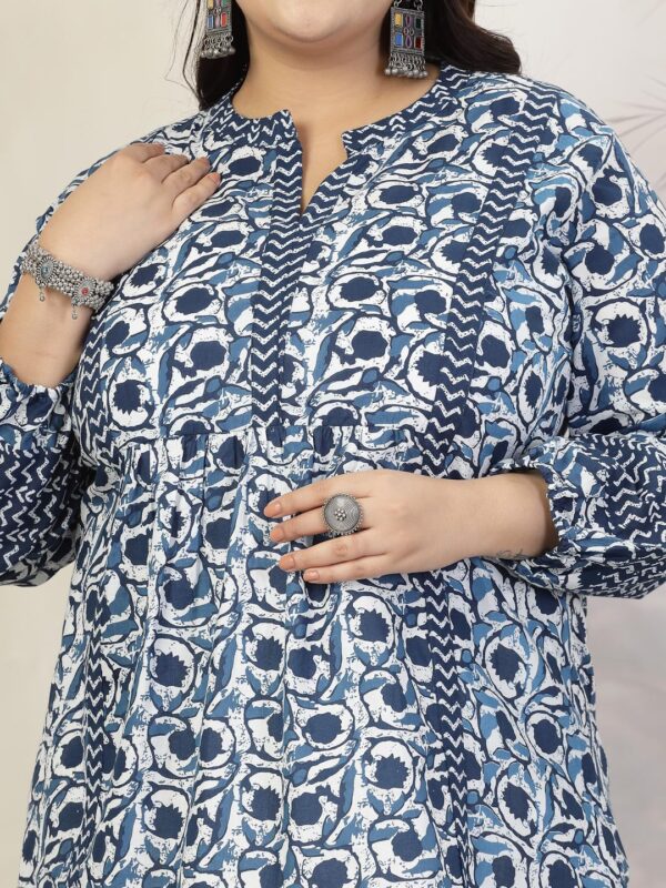 Stylum Women's Plus Size Floral Printed Cotton Top - Image 4