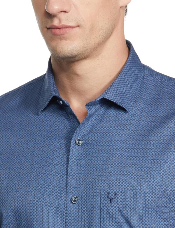 Allen Solly Men Cotton Regular Fit Printed Formal Shirt - Image 3